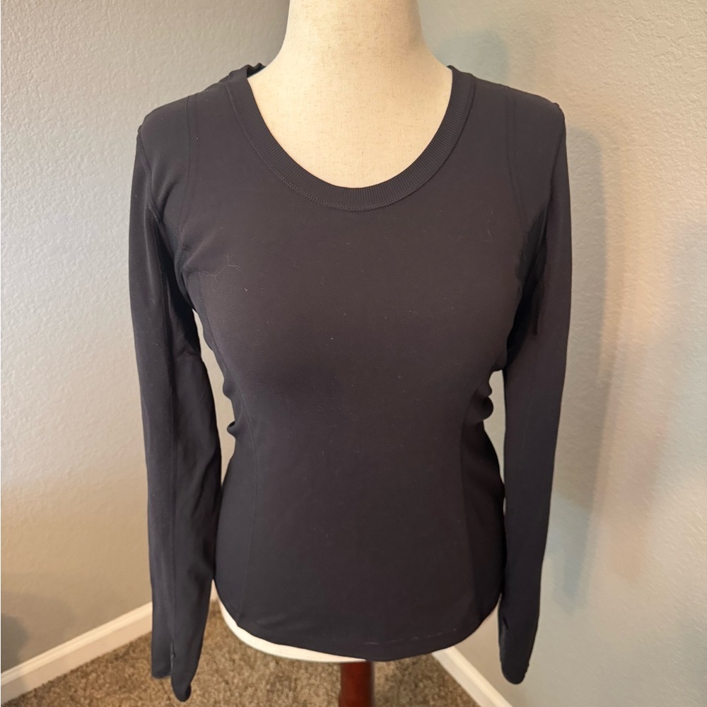 Women's Lululemon Hold Tight Black Long Sleeve Top